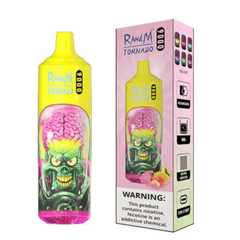 RandM-Tornado-9000-Peach-Lemonade.webp Pink Lemonade – RandM TORNADO – 9000 puffs 0% Nic - Image 1