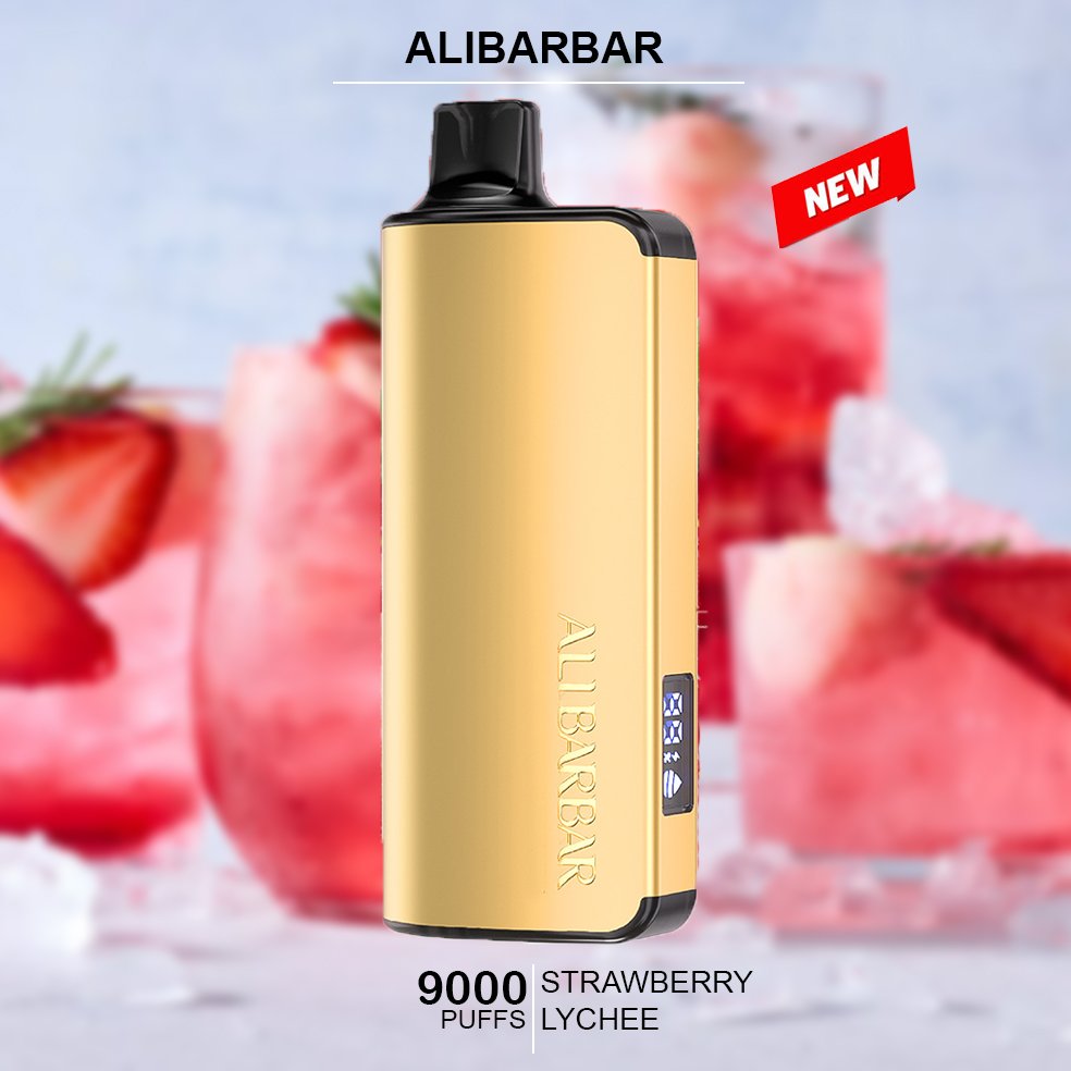 STRAWBERRY-LYCHEE.jpg ALIBARBAR INGOT – STRAWBERRY LYCHEE – 9000 PUFFS - Image 1