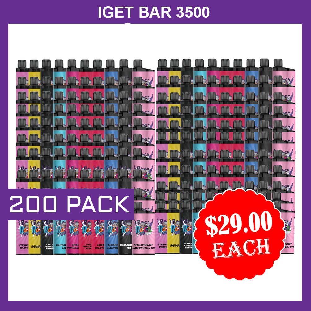 Untitled-1-1-2.jpg IGET BAR – 3500 PUFFS – 200 PACK - Image 1