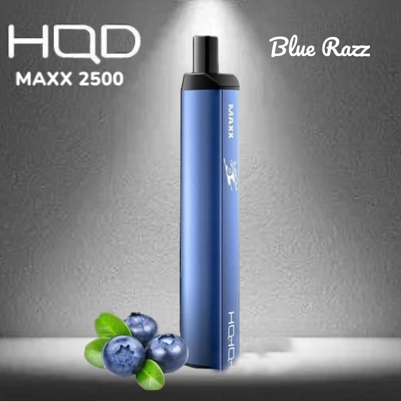 Untitled-1.jpg HQD MAXX BLUE RAZZ – 2500 PUFFS - Image 1