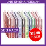 JNR SHISHA HOOKAH – 12000 PUFFS – 500 PACK