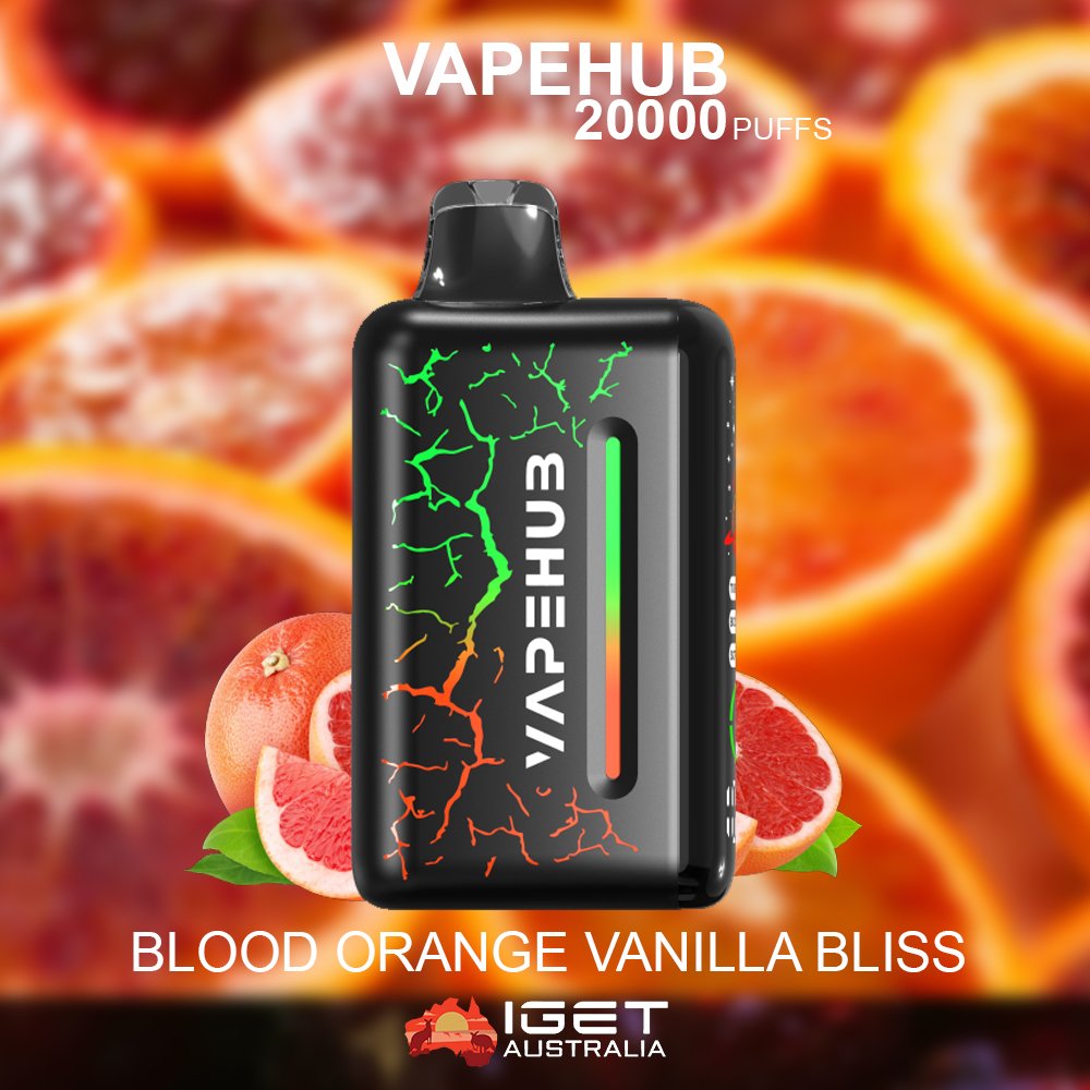 VAPEHUB-BLOOD-ORANGE-VANILLA.jpg VAPEHUB BLOOD ORANGE VANILLA BLISS – 20000 PUFFS - Image 1