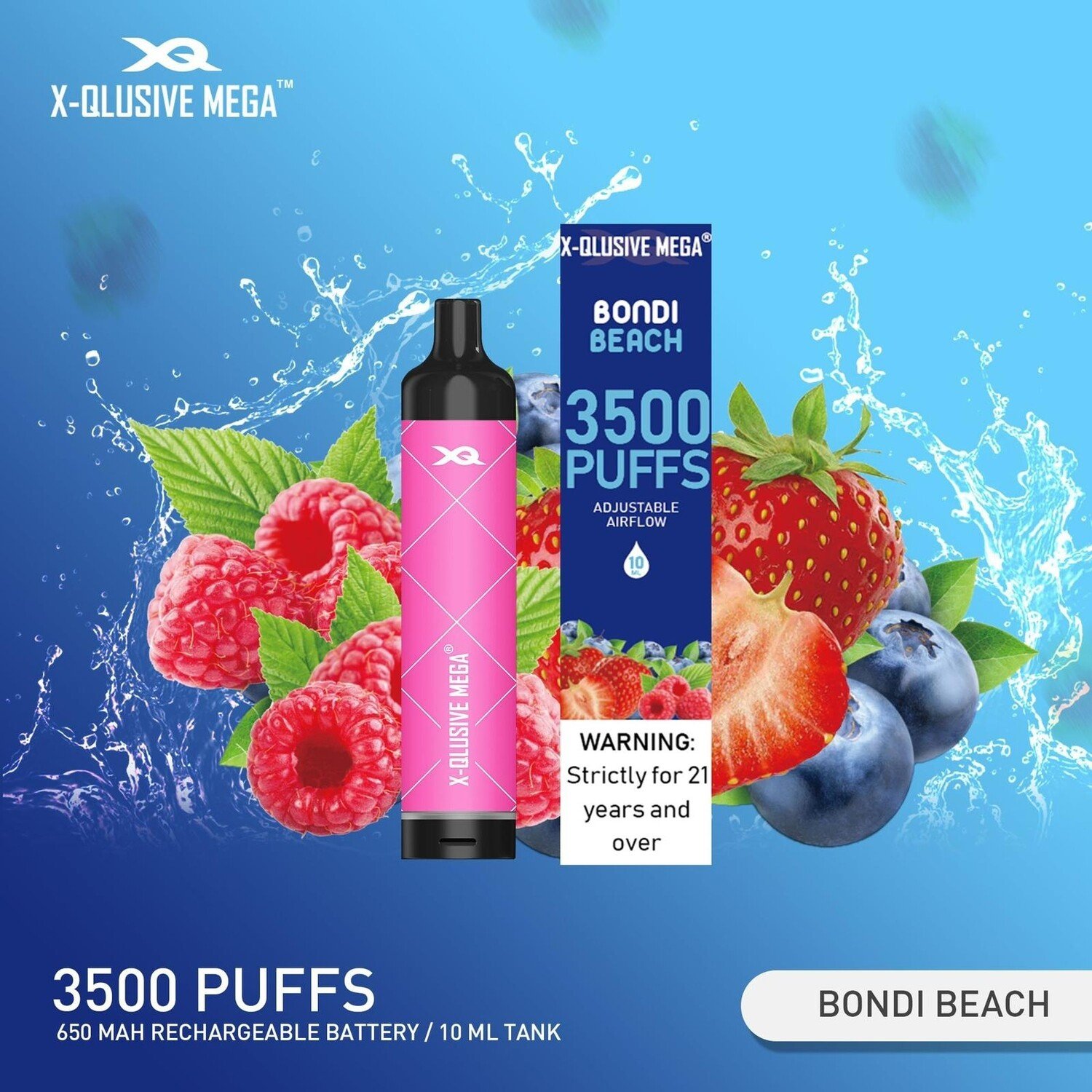 X-QLUSIVE-MEGA-BONDI-BEACH-–-3500-PUFFS.jpeg X-QLUSIVE MEGA BONDI BEACH – 3500 PUFFS - Image 1