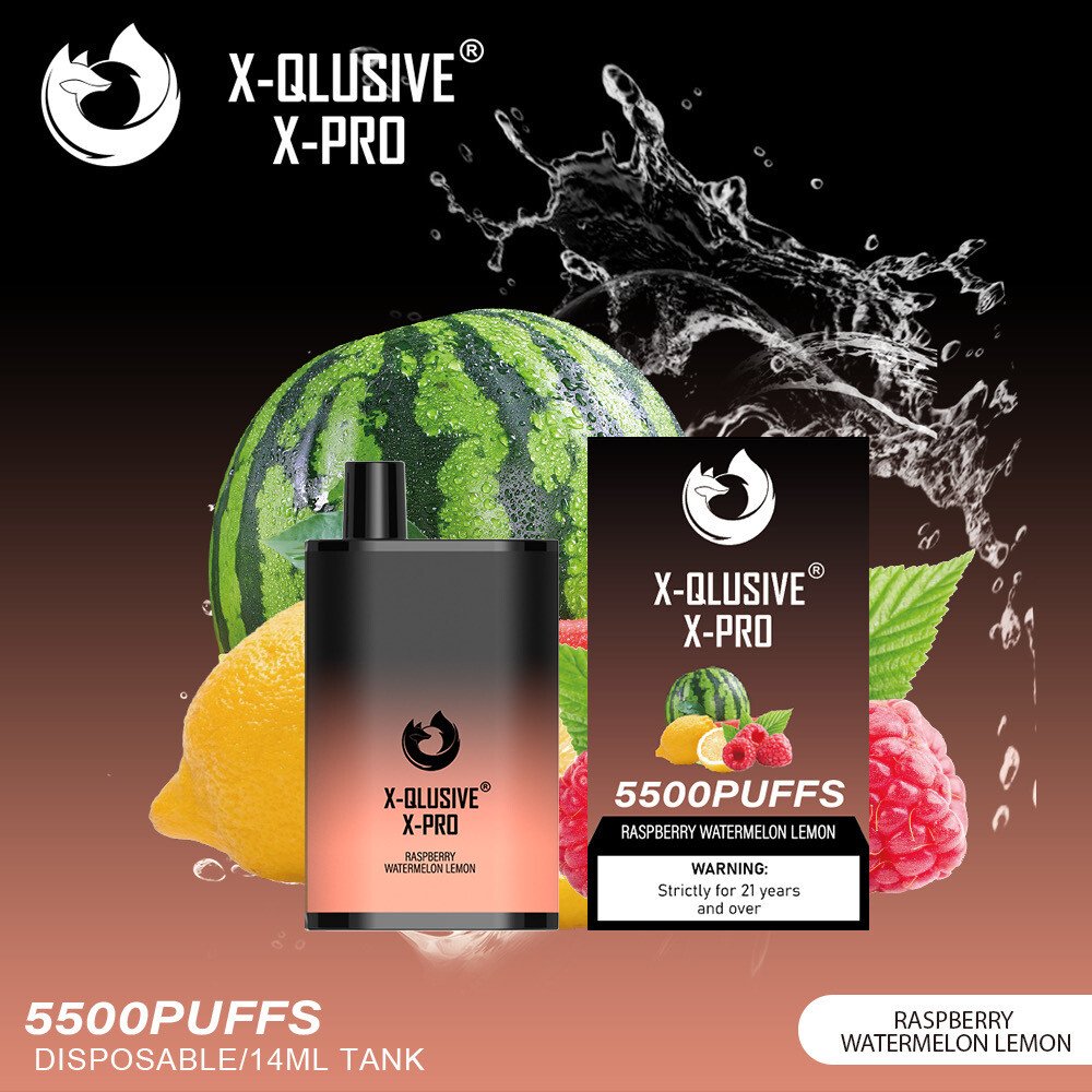X-QLUSIVE-X-PRO-RASPBERRY-WATERMELON-LEMON-–-5500-PUFFS.jpg X-QLUSIVE X-PRO RASPBERRY WATERMELON LEMON – 5500 PUFFS - Image 1