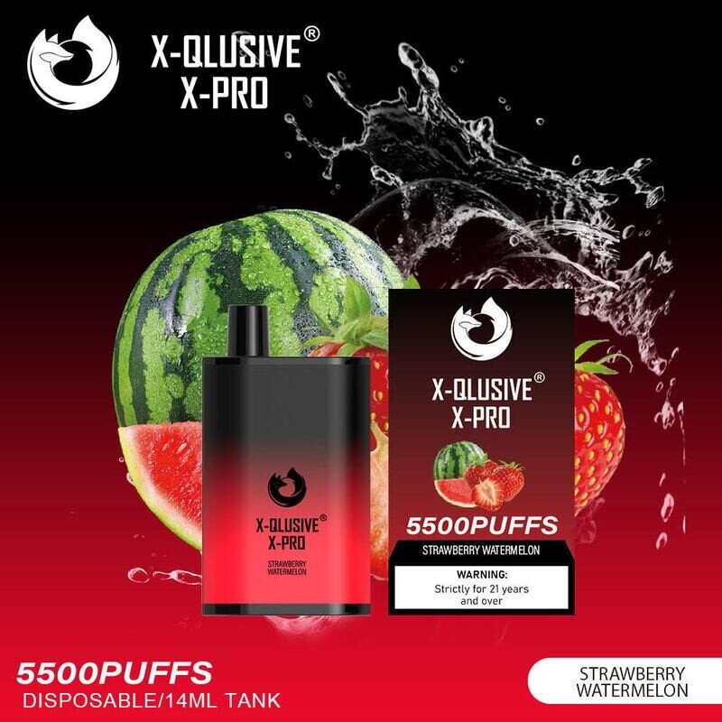 X-QLUSIVE-X-PRO-STRAWBERRY-WATERMELON-–-5500-PUFFS.jpg X-QLUSIVE X-PRO STRAWBERRY WATERMELON – 5500 PUFFS - Image 1