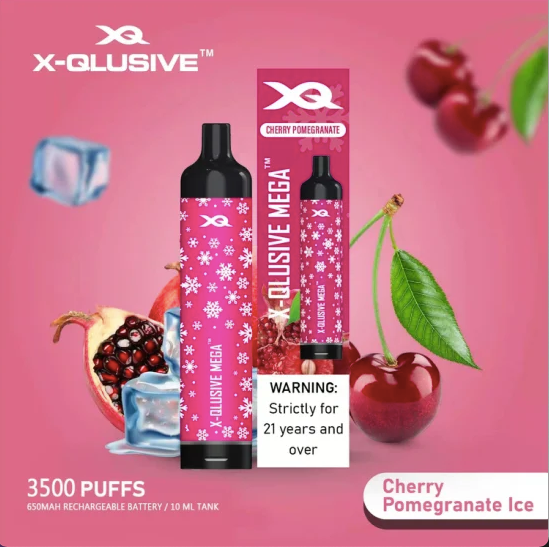 X-Qlusive-–-cherry-pomegranate-ice.png X-QLUSIVE CHERRY POMEGRANATE ICE – 2500 PUFFS - Image 1