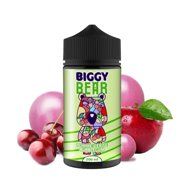 apple-cherry-bubble-gum0mg-200ml-biggy-bear.webp Apple Cherry Bubble Gum 200ml – Biggy Bear - Image 1