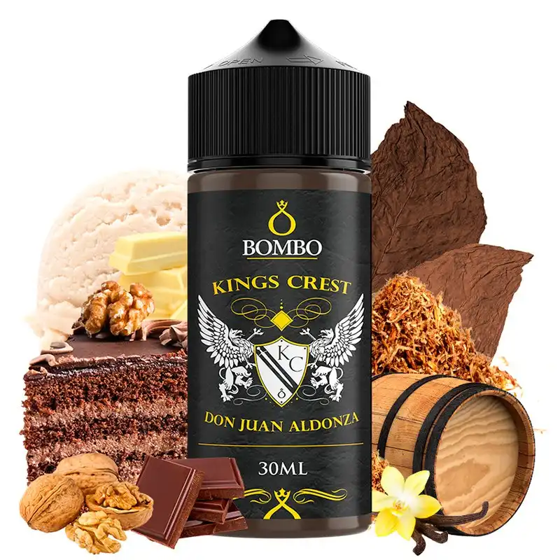 aroma-don-juan-aldonza-30ml-longfill-kings-crest-bombo.webp Don Juan Aldonza 30ml/120 Longfill – Bombo+ Base 70ml 100% VG - Image 1