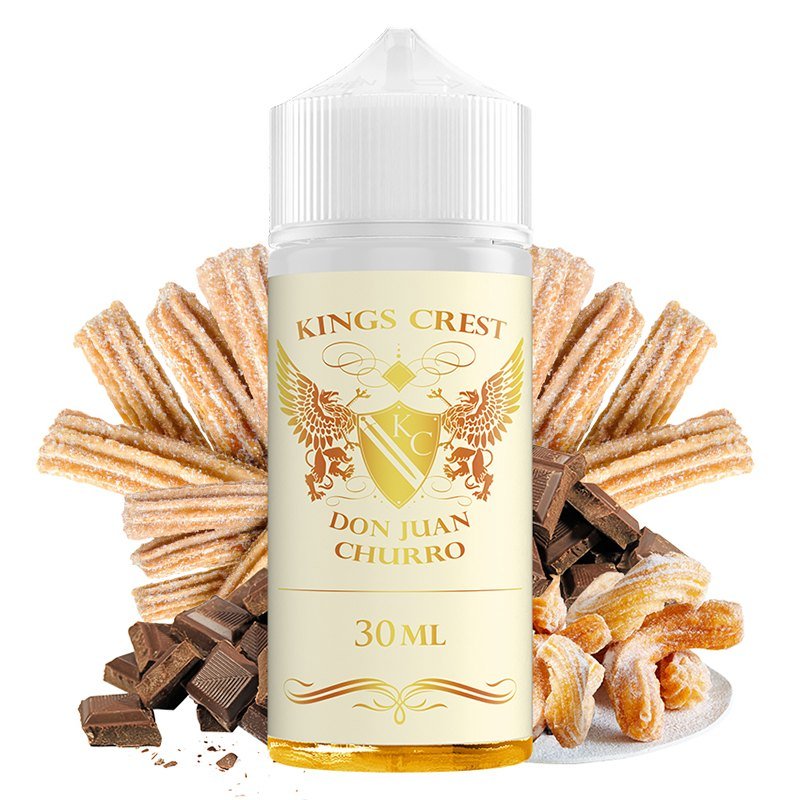 aroma-don-juan-churro-30ml120-longfill-kings-crest.jpg Don Juan Churro 30ml/120 Longfill – Kings Crest + Base 70ml 100% VG - Image 1