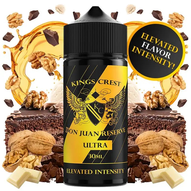 aroma-don-juan-reserve-ultra-30ml-longfill-kings-crest.webp Don Juan Reserve Ultra 30ml/120 Longfill – Kings Crest + Base 70ml 100% VG - Image 1