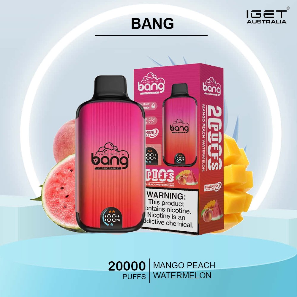 bang-20000-MANGO-PEACH-WATERMELON.jpg BANG – MANGO PEACH WATERMELON – 20000 PUFFS - Image 1