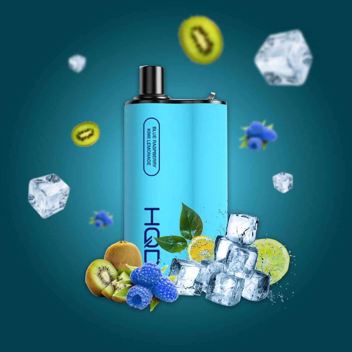 blueraspkiwilemo.jpeg HQD BOX BLUE RASPBERRY KIWI LEMONADE – 4000 PUFFS - Image 1