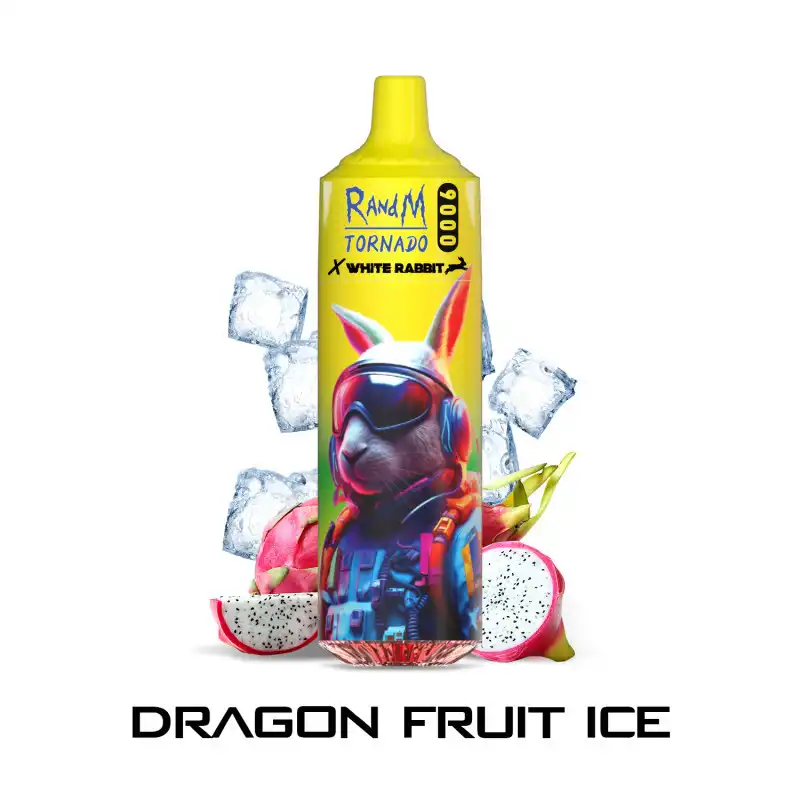 dragon-fruit-ice-tornado-9000-tornado.webp Dragon Fruit Ice – RandM TORNADO & White Rabbit – 9000 puffs - Image 1