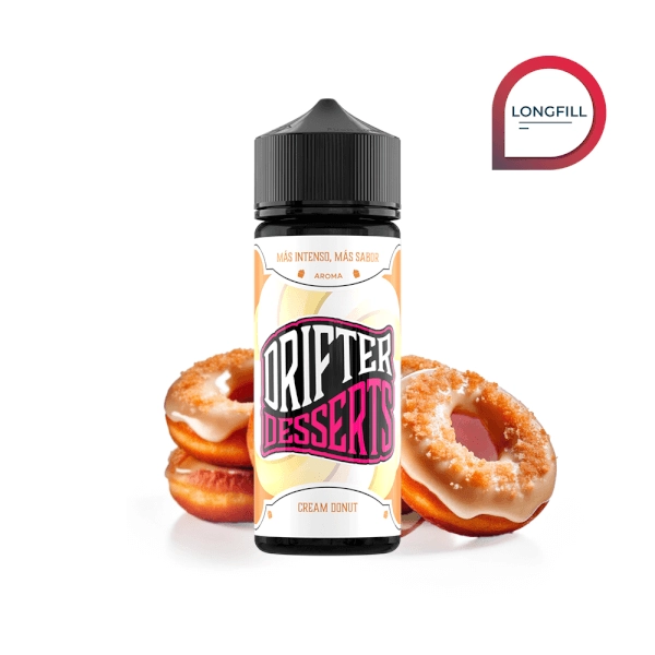 drifter-desserts-cream-donut-longfill-24ml.webp Drifter Desserts Cream Donut Longfill 24ml + Base 70ml 100% VG - Image 1