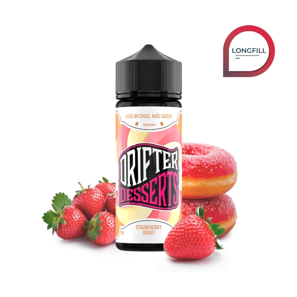 drifter-desserts-strawberry-donut-longfill-24ml.webp Drifter Desserts Strawberry Donut Longfill 24ml + Base 70ml 100% VG - Image 1
