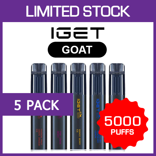 goat-pack-5.png IGET GOAT – 5000 PUFFS – 5 PACK - Image 1