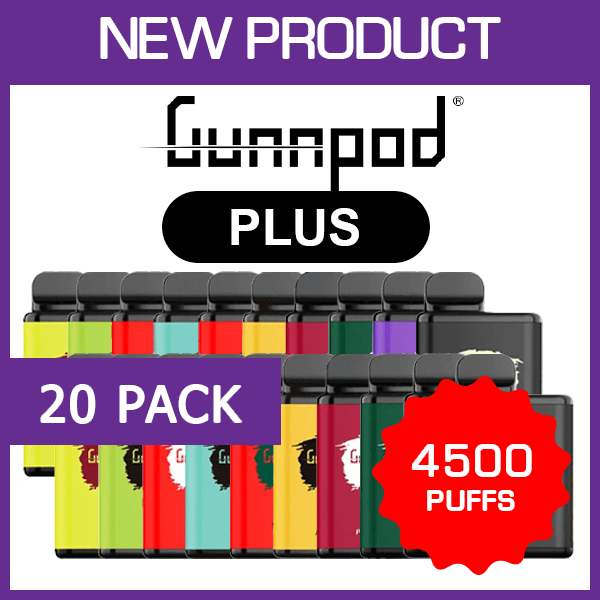 gummpod-plus-4500-20-pack.png GUNNPOD PLUS – 4500 PUFFS – 20 PACK - Image 1
