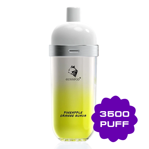 gunnpod-wave-pineapple-orange-guava.png GUNNPOD WAVE PINEAPPLE ORANGE GUAVA – 3500 PUFFS - Image 1