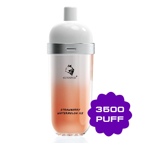 gunnpod-wave-strawberry-watermelon-ice.png GUNNPOD WAVE STRAWBERRY WATERMELON ICE – 3500 PUFFS - Image 1