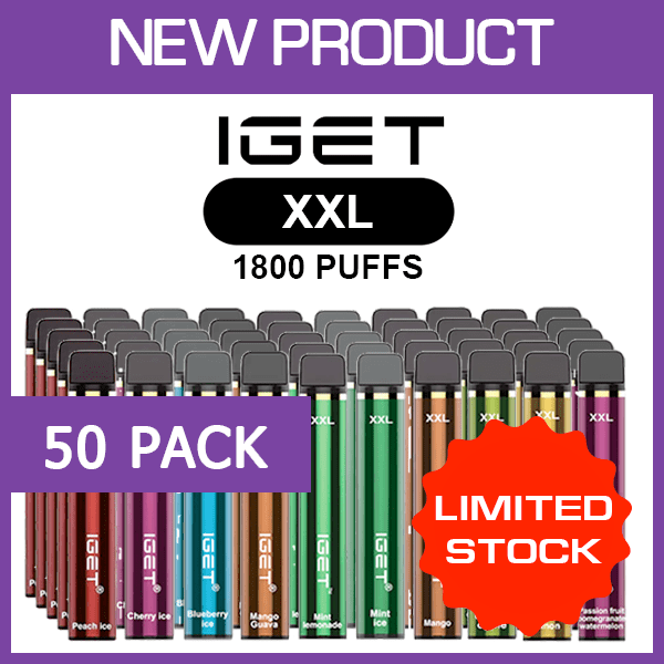iget-XXL-vape-3-pack-50.png IGET XXL – 1800 PUFFS – 50 PACK - Image 1