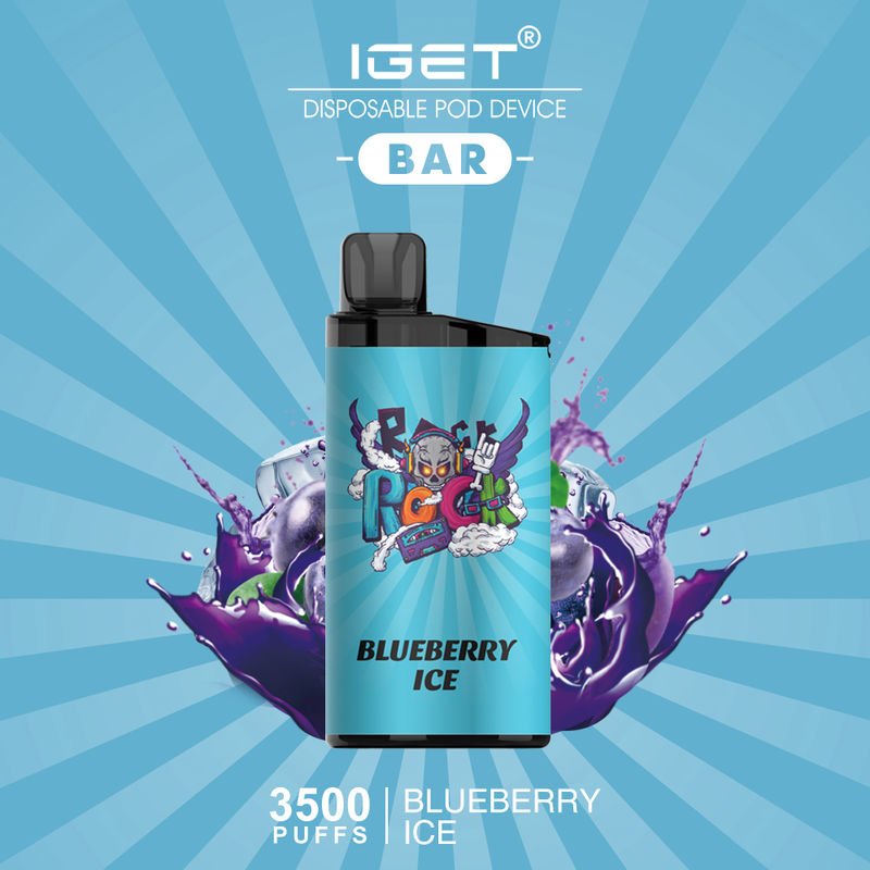 iget-bar-blueberry-ice-3500-puffs.jpeg IGET BAR BLUEBERRY ICE – 3500 PUFFS - Image 1