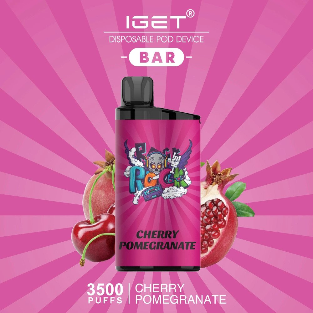iget-bar-cherry-pomegranate-3500-puffs.jpeg IGET BAR CHERRY POMEGRANATE – 3500 PUFFS - Image 1