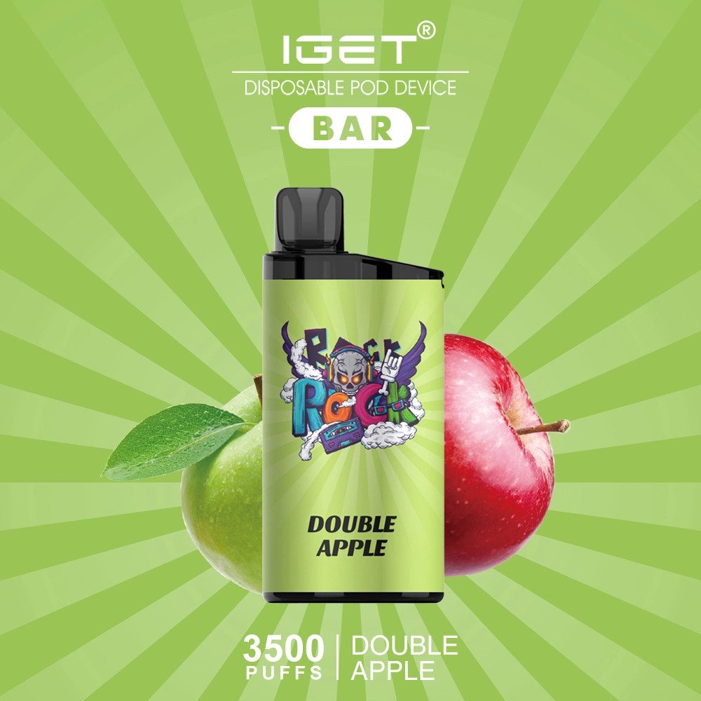 iget-bar-double-apple-3500-puffs.jpeg IGET BAR DOUBLE APPLE – 3500 PUFFS - Image 1