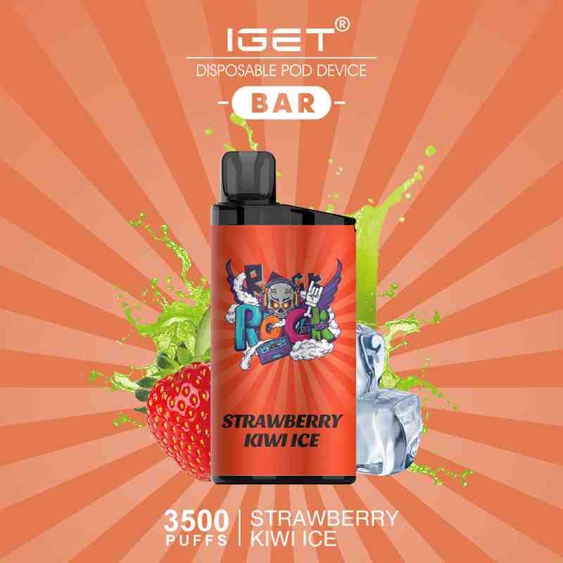 iget-bar-strawberry-kiwi-ice-3500-puffs_11zon.jpeg IGET BAR STRAWBERRY KIWI ICE – 3500 PUFFS - Image 1