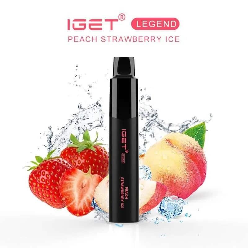 iget-legend-peach-strawberry-ice-melbourne-vapes-disposable-vapes.jpeg IGET LEGEND PEACH STRAWBERRY ICE – 4000 PUFFS - Image 1