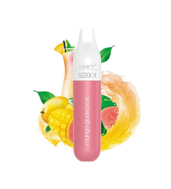 mango-Guava-Ice-.png IGET MAX MANGO GUAVA – 2300 PUFFS - Image 1