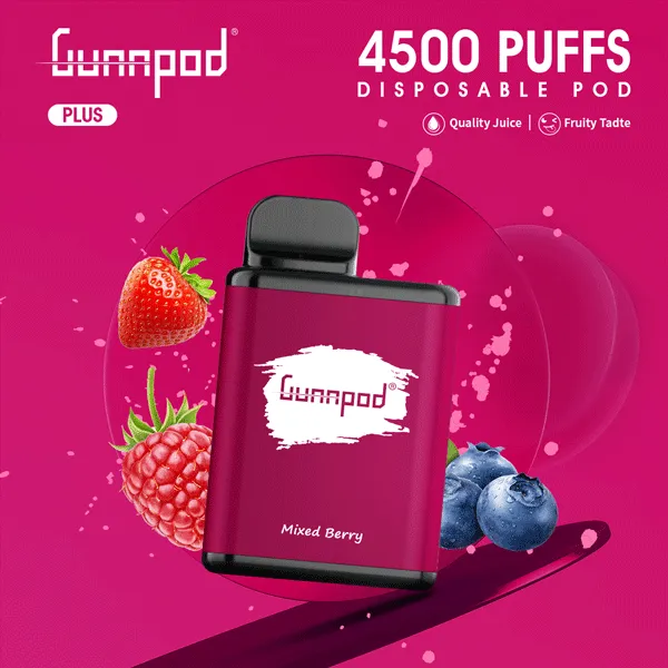 mixed-berry.webp GUNNPOD PLUS MIXED BERRY – 4500 PUFFS - Image 1
