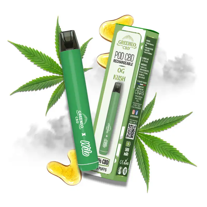 pod-wilo-og-kush.webp Vape CBD Pod Recarregável Wilo x Greeneo - Image 1