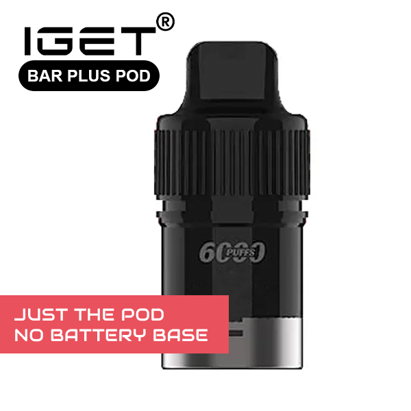 pods6.png IGET BAR PLUS – POD ONLY – WATERMELON MINT ICE – 6000 PUFFS (No Battery Base) - Image 1