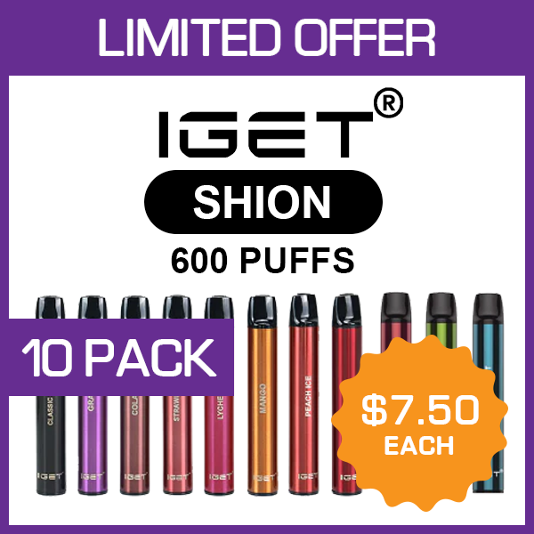 shion-10-pack.png IGET SHION – 600 PUFFS – 10 PACK - Image 1