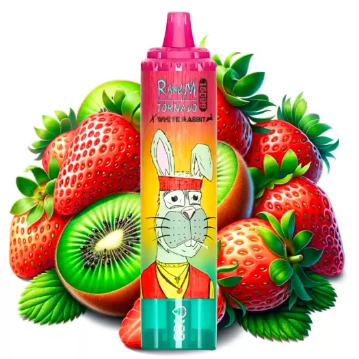 strawberry-kiwi-tornado-white-rabbit-by-randm-desechable-15-000.webp Strawberry Kiwi – RandM TORNADO & White Rabbit – 15000 puffs - Image 1