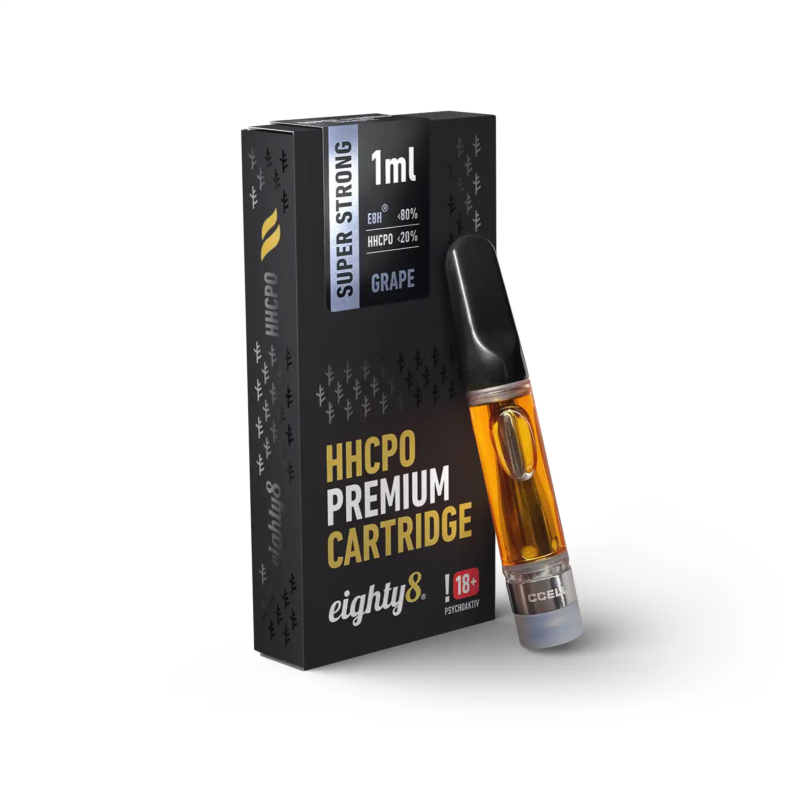 super-strong-grape-white.webp Grape – HHC-PO Eighty8 Recarga Super Strong 1ML - Image 1