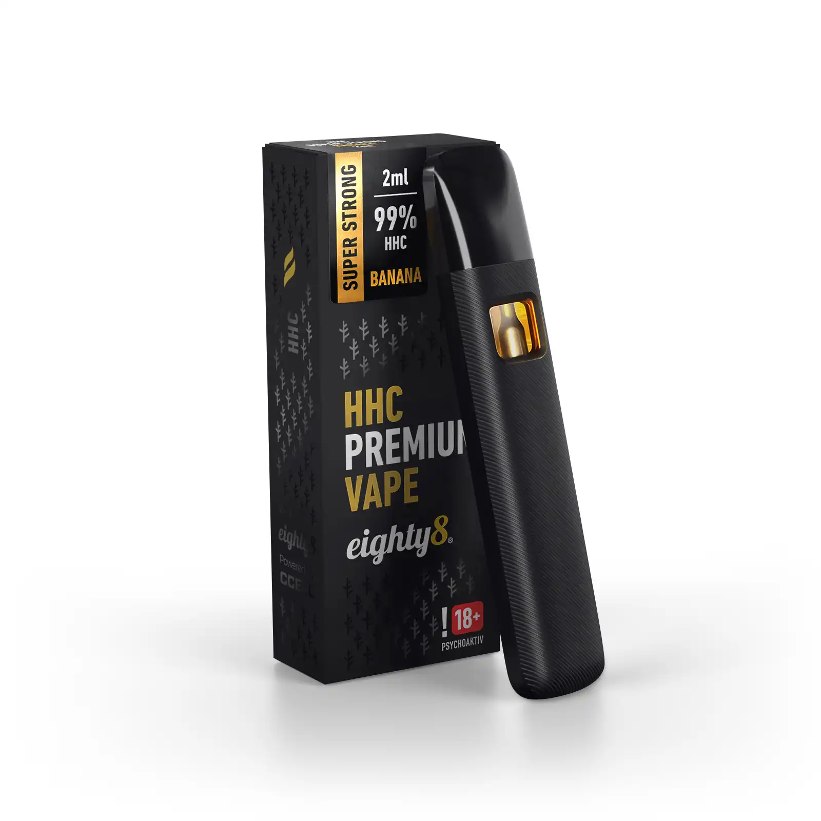 vape-hhc-eighty8-2ml-banana.webp Vape HHC 99% Banana 2ML Super Strong- Eighty8 - Image 1