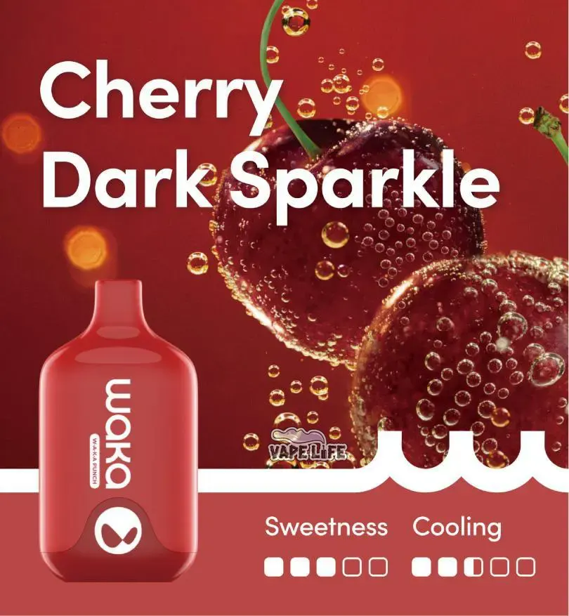 waka-smash-cherry-dark-sparkle.webp WAKA SMASH CHERRY DARK SPARKLE – 6000 PUFFS - Image 1