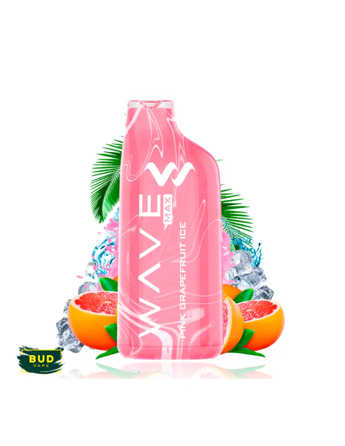 wave-max-8000-pink-grapefruit-18ml-0mg-bud.webp Vape Descartável – Bud Wave Vape 8000 Puffs – Pink Grapefruit Ice - Image 1