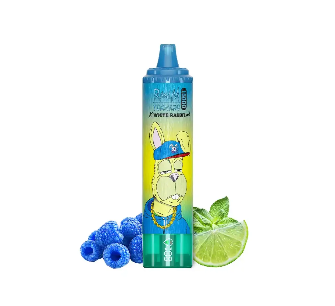 white-rabbit-x-randm-tornado-puff-15000-0-nicotine-blue-razz-lemonade-e1721388082808.webp Blue Razz Lemonade – RandM TORNADO & White Rabbit – 15000 puffs - Image 1