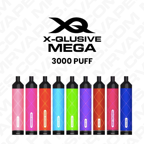 x-qlusive-mega-disposable-vape-3000-puff.png X-QLUSIVE MEGA – 3600 PUFFS – 100 PACK - Image 1