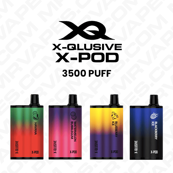 x-qlusive-x-pod-disposable-vape-3500-puff-1.png X-QLUSIVE X-POD Disposable Vape Wholesale (3800 Puffs) - Image 1