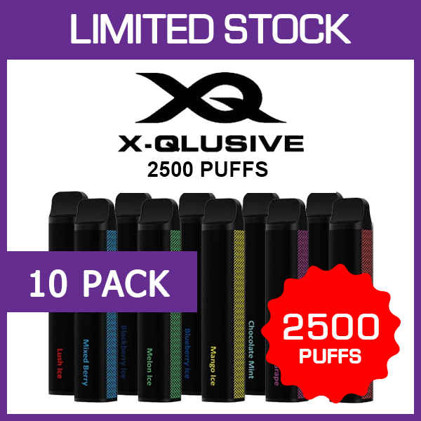 xqlusive-pack-10.png X-QLUSIVE – 2500 PUFFS – 10 PACK - Image 1