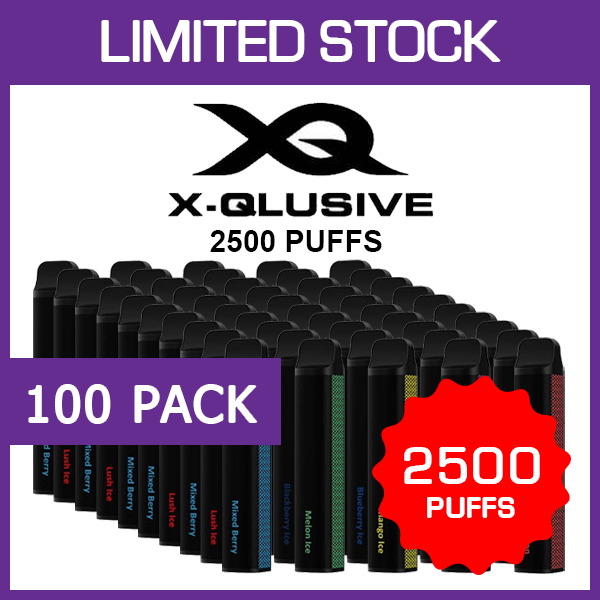 xqlusive-pack-100.png X-QLUSIVE – 2500 PUFFS – 100 PACK - Image 1