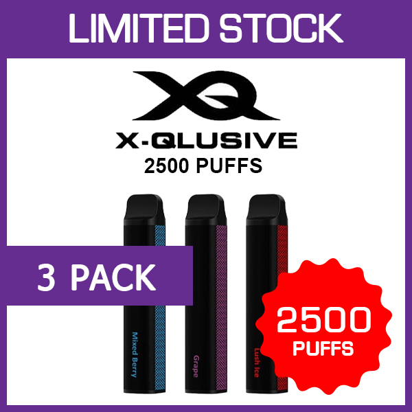 xqlusive-pack-3.png X-QLUSIVE – 2500 PUFFS – 3 PACK - Image 1