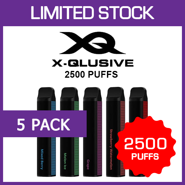 xqlusive-pack-5.png X-QLUSIVE – 2500 PUFFS – 5 PACK - Image 1